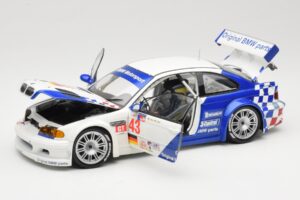 BMW M3 E46 GTR #43 D. Muller ALMS 2001 Minichamps 1:18 100012143 Fém – 2. kép a 8-ből