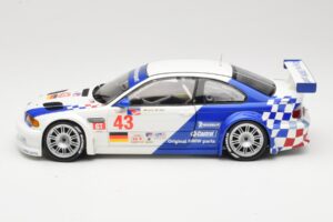 BMW M3 E46 GTR #43 D. Muller ALMS 2001 Minichamps 1:18 100012143 Fém – 4. kép a 8-ből