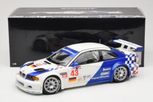 BMW M3 E46 GTR #43 D. Muller ALMS 2001 Minichamps 1:18 100012143 Fém – 8. kép a 8-ből