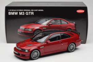 BMW M3 E46 GTR Street Piros Kyosho 1:18 08507R Fém – 8. kép a 8-ből