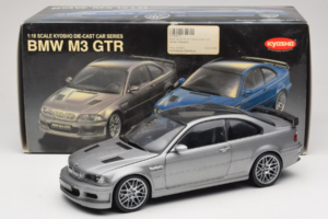 BMW M3 E46 GTR Street Ezüstszürke Kyosho 1:18 08507S Fém – 8. kép a 8-ből
