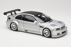 BMW M3 E46 GTR Street Ezüst With Carbon Roof Minichamps 1:18 100012102 Fém – 6. kép a 8-ből