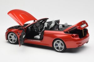 BMW M4 F83 Kabrió Sakhir Narancssárga Paragon 1:18 PA-97111 Fém – 5. kép a 8-ből