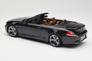 BMW M6 E64 Kabrió Sapphire Black Kyosho 1:18 80430417424 Fém – 8. kép a 9-ből