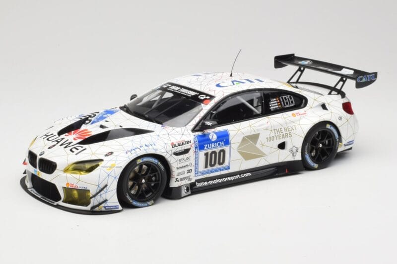 BMW M6 GT3 F13 #100 Schubert Motorsport J. Edwards / J. Klingmann 24h Nurburgring 2016 Minichamps 1:18 155162611 Fém