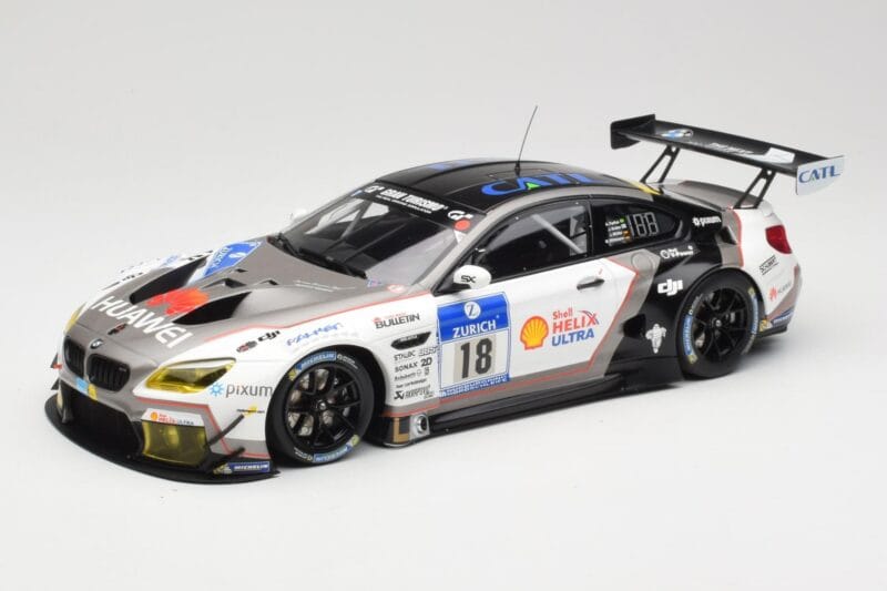 BMW M6 GT3 F13 #18 Schubert Motorsport A. Farfus / J. Krohn 24h Nurburgring 2016 Minichamps 1:18 155162618 Fém