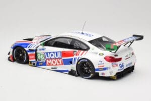 BMW M6 GT3 F13 #96 Turner Motorsport B. Auberlen / R. Foley Class Winner Petit Le Mans 2019 Minichamps 1:18 153192696 Fém – 5. kép a 6-ből