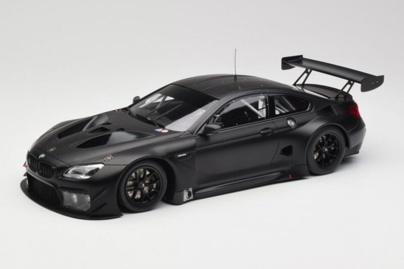 BMW M6 GT3 F13 Plain Body Version Matte Black Minichamps 1:18 155162610 Fém