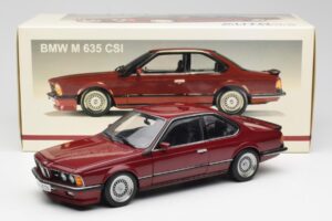 BMW M635 CSi E24 Karmin Piros AUTOart 1:18 70528 Fém – 8. kép a 8-ből