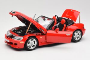 BMW Z3 E36/7 Roadster Piros Bburago 1:18 3349 Fém – 2. kép a 8-ből