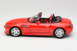 BMW Z3 E36/7 Roadster Piros Bburago 1:18 3349 Fém – 4. kép a 8-ből