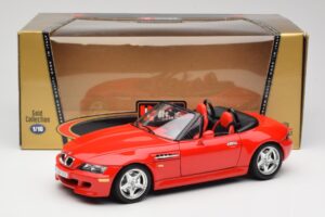 BMW Z3 E36/7 Roadster Piros Bburago 1:18 3349 Fém – 8. kép a 8-ből