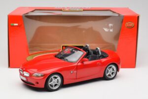 BMW Z4 E85 Roadster Piros Bburago 1:18 34046 Fém – 8. kép a 8-ből