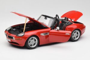 BMW Z8 E52 Piros Metál Bburago 1:18 18-12032 Fém – 2. kép a 8-ből