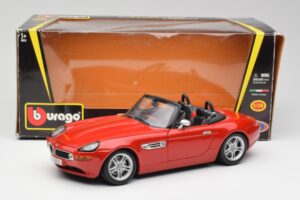 BMW Z8 E52 Piros Metál Bburago 1:18 18-12032 Fém – 8. kép a 8-ből