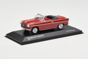 Borgward Isabella Kabrió Piros Minichamps 1:43 400096060 Fém – 2. kép a 4-ből