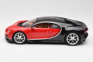 Bugatti Chiron Fekete & Piros Bburago 1:18 18-11040 Fém – 4. kép a 8-ből