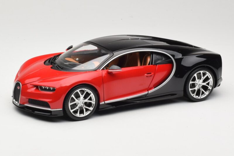 Bugatti Chiron Fekete & Piros Bburago 1:18 18-11040 Fém