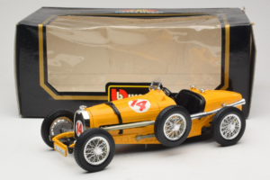 Bugatti Type 59 #14 Grand Prix Narancssárga Bburago 1:18 3012 Fém – 6. kép a 6-ből