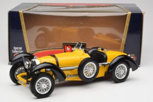 Bugatti Type 59 Sárga Bburago 1:18 3005 Fém – 8. kép a 8-ből