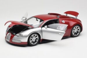 Bugatti Veyron Edition Centenaire Chrome Red Minichamps 1:18 100110851-O Fém – 2. kép a 8-ből