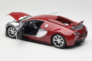 Bugatti Veyron Edition Centenaire Chrome Red Minichamps 1:18 100110851-O Fém – 5. kép a 8-ből