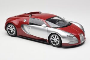 Bugatti Veyron Edition Centenaire Chrome Red Minichamps 1:18 100110851-O Fém – 6. kép a 8-ből