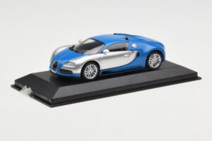Bugatti Veyron Centenaire Kék Metál Ezüst Minichamps 1:43 400110850 Fém – 2. kép a 4-ből