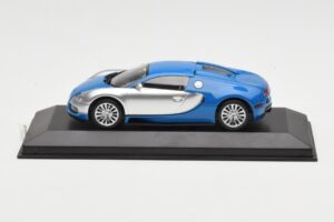 Bugatti Veyron Centenaire Kék Metál Ezüst Minichamps 1:43 400110850 Fém
