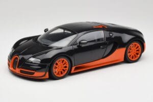 Bugatti Veyron Super Sport World Record Edition Carbon & Orange Minichamps 1:18 100110840 Fém