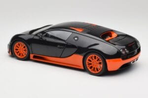 Bugatti Veyron Super Sport World Record Edition Carbon & Orange Minichamps 1:18 100110840 Fém – 7. kép a 8-ből