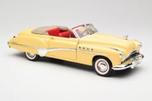 Buick Roadmaster Chrome Yellow Motormax 1:18 23124646-M17 Fém – 6. kép a 8-ből