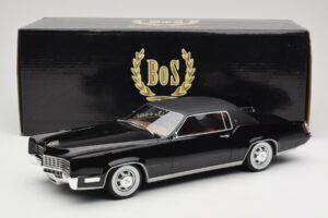 Cadillac Eldorado Fekete Barna BoS Models 1:18 BOS064 Gyanta – 6. kép a 6-ből