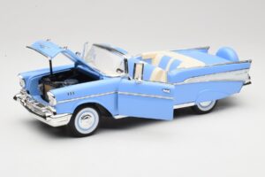 Chevrolet Bel Air Kabrió Kék Road Signature 1:18 55/1/0863 Fém – 2. kép a 8-ből