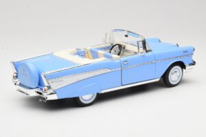 Chevrolet Bel Air Kabrió Kék Road Signature 1:18 55/1/0863 Fém – 3. kép a 8-ből