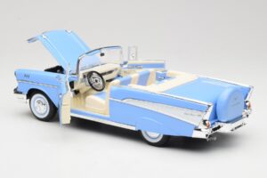 Chevrolet Bel Air Kabrió Kék Road Signature 1:18 55/1/0863 Fém – 5. kép a 8-ből