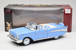 Chevrolet Bel Air Kabrió Kék Road Signature 1:18 55/1/0863 Fém – 8. kép a 8-ből