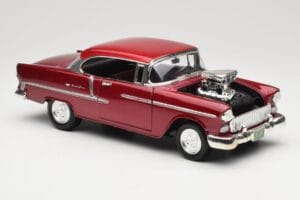 Chevrolet Bel Air Piros Motormax 1:18 73100TC-M1 Fém – 6. kép a 8-ből
