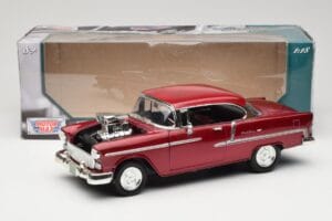 Chevrolet Bel Air Piros Motormax 1:18 73100TC-M1 Fém – 8. kép a 8-ből