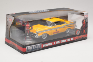 Chevrolet Bel Air Taxi Deadpool Metals Diecast 1:24 30290 Fém – 2. kép a 3-ből