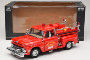 Chevrolet C-20 Fire Truck Sun Star 1:18 1383 Fém – 6. kép a 6-ből