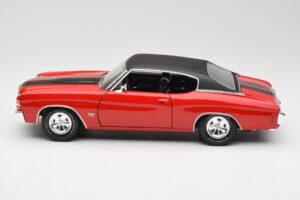 Chevrolet Chevelle SS 454 Piros Maisto 1:18 531892 Fém – 4. kép a 8-ből
