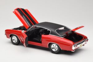 Chevrolet Chevelle SS 454 Piros Maisto 1:18 531892 Fém – 5. kép a 8-ből