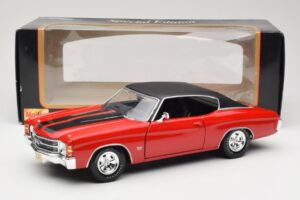 Chevrolet Chevelle SS 454 Piros Maisto 1:18 531892 Fém – 8. kép a 8-ből