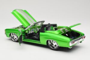 Chevrolet Chevelle SS Kabrió Zöld Maisto 1:18 31099 Fém – 5. kép a 8-ből