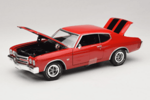 Chevrolet Chevelle SS Piros Jack Reacher Auto World 1:18 AWSS109/06 Fém – 2. kép a 8-ből