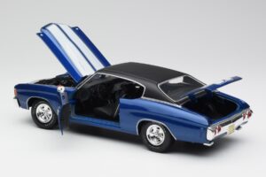 Chevrolet Chevelle SS 454 Kék Maisto 1:18 531886 Fém – 5. kép a 8-ből