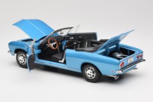 Chevrolet Corvair Monza Kabrió Kék Road Signature 1:18 92498 Fém – 5. kép a 8-ből