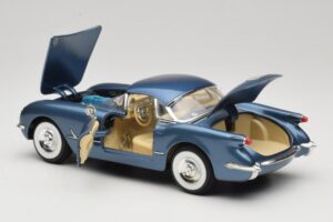 Chevrolet Corvette C1 Kék Mira 1:18 6105 Fém – 5. kép a 8-ből