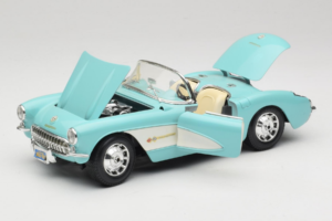 Chevrolet Corvette C1 Kék & Fehér Bburago 1:18 3024-M2 Fém – 2. kép a 8-ből